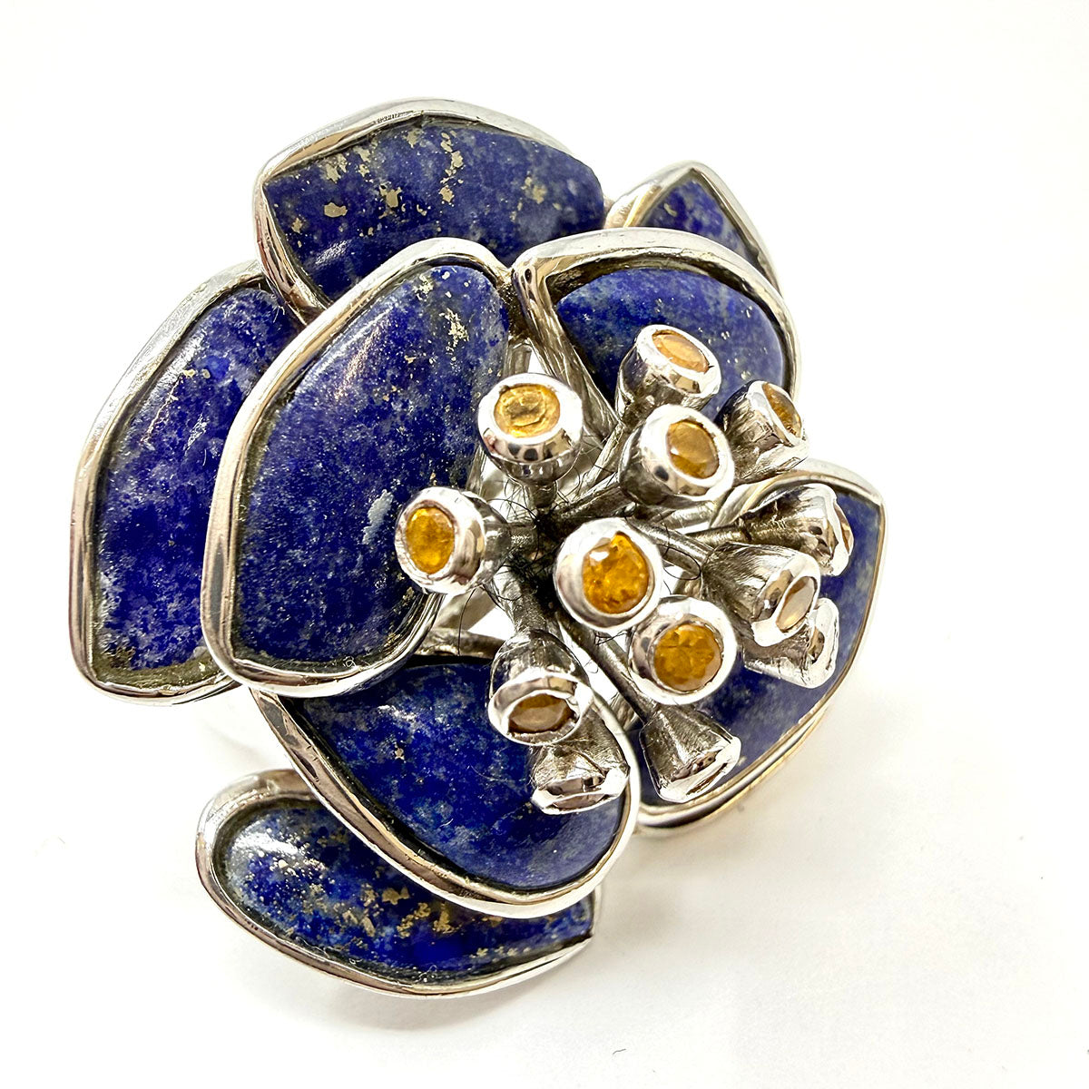 Lapis and Citrine Ring