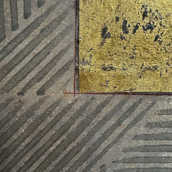 "Abstract Hand Crafted Paper Work" Signed