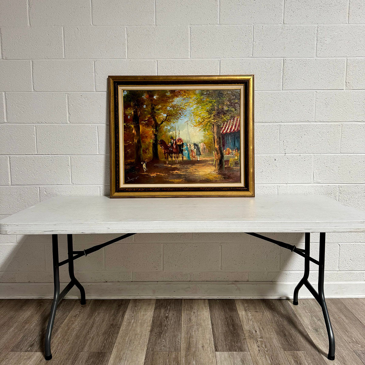 Framed Painting on Canvas signed