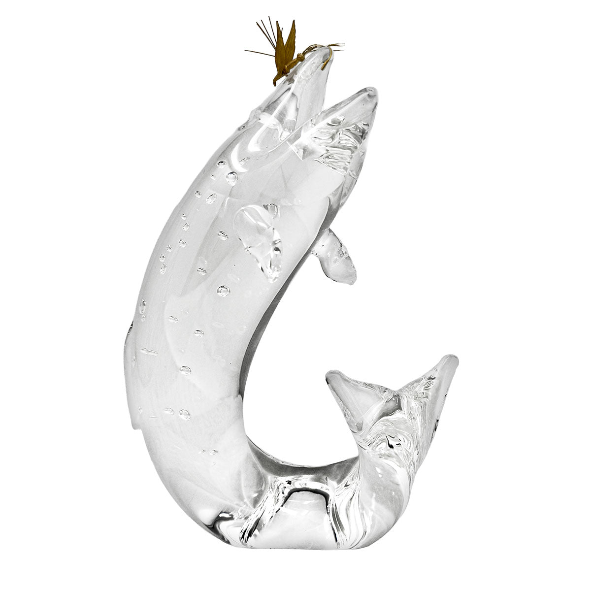 Crystal Trout with 18K Gold Fly