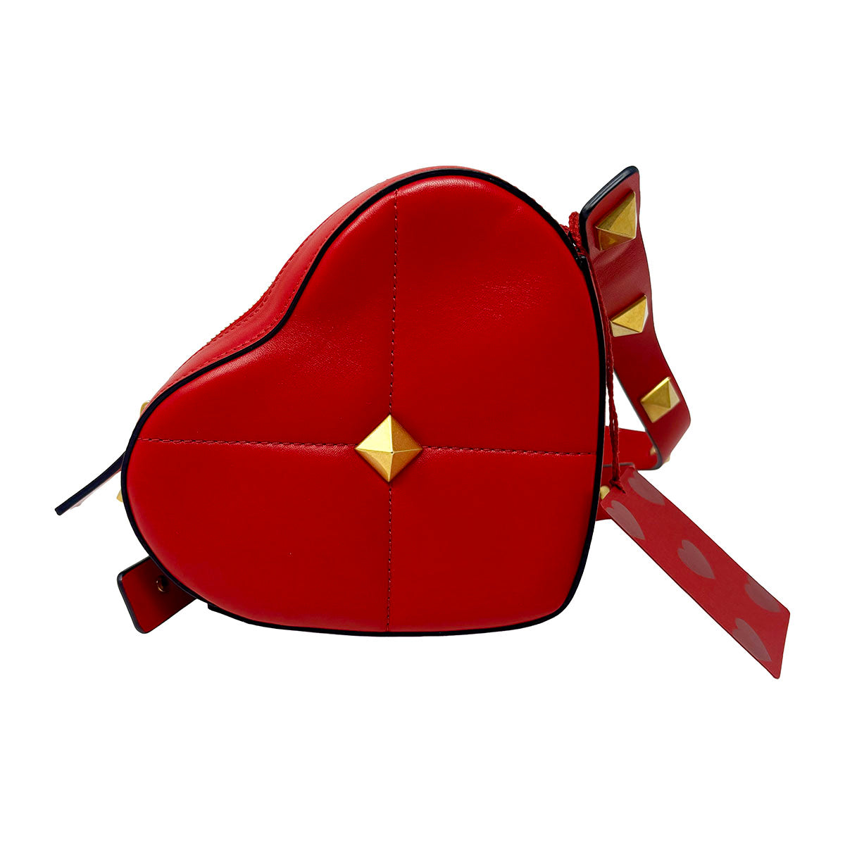 Valentino Garavani Roman Stud Amore Shoulder Bag Quilted Leather