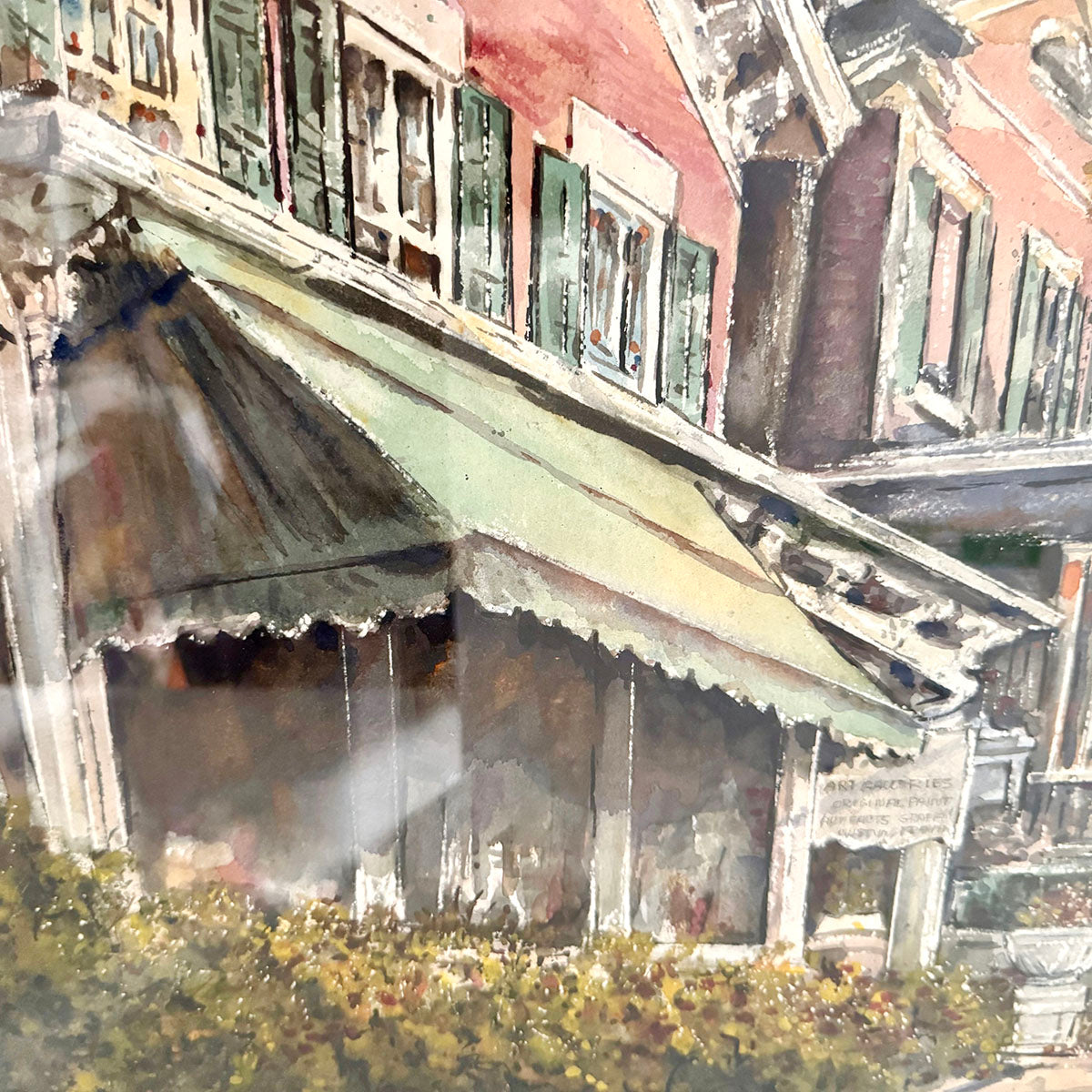 "Art Gallery on Street" Signed