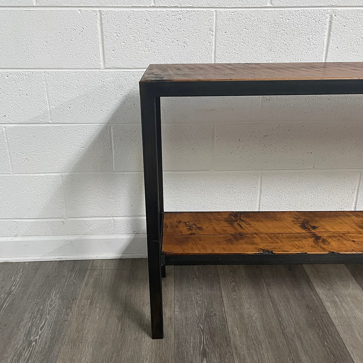 Black Frame Wooden Console Table