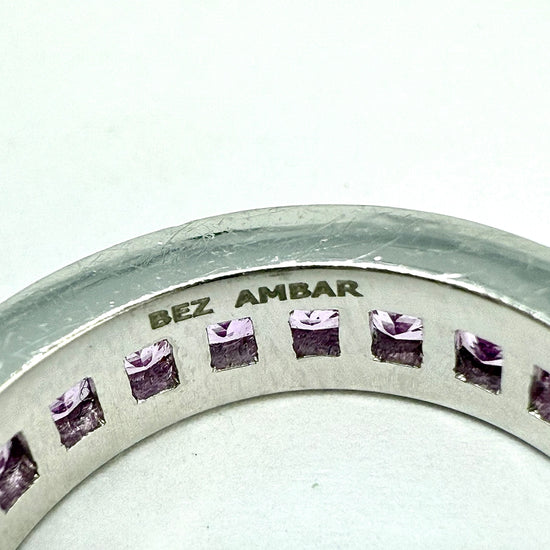 Bez Ambar Diamond and Pink Sapphire Eternity Ring