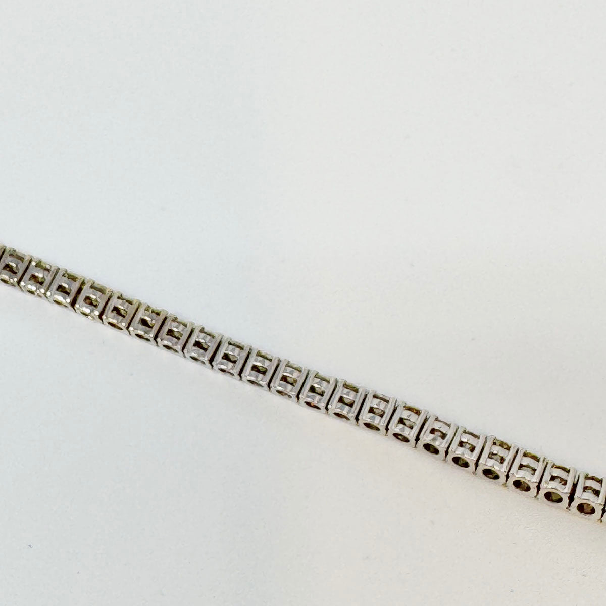 18K White Gold 7.28ct Diamond Tennis Necklace