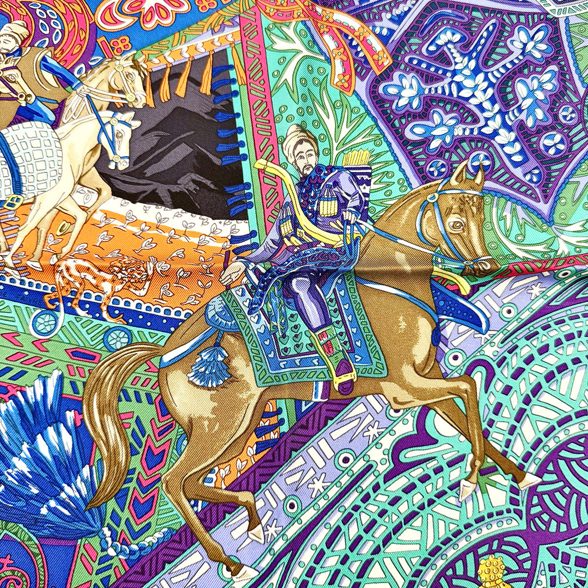 Hermes "Cavaliers Du Caucase" Scarf