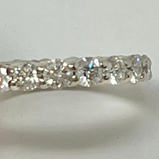 14K White Gold Diamond Eternity Ring