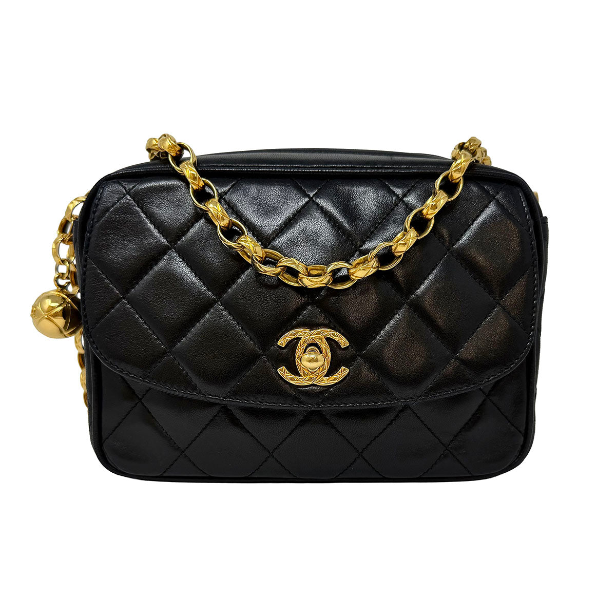 Chanel Vintage Diamond Quilted Flap Camera Bag