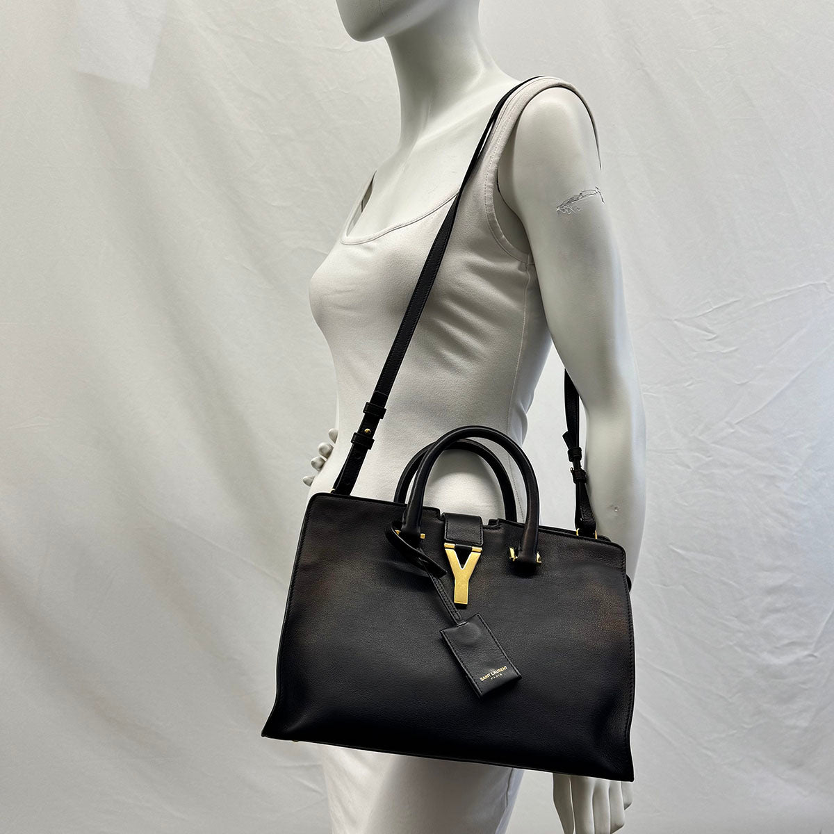 Saint Laurent Cabas Chyc Small with Shoulder Strap