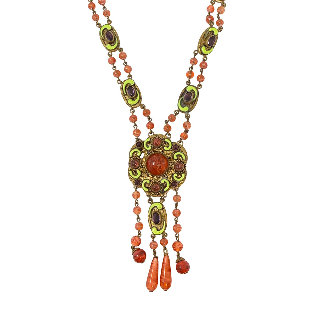 Vintage Czech Glass Necklace
