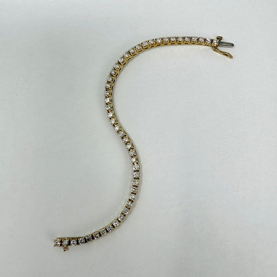 14K Gold Diamond Tennis Bracelet