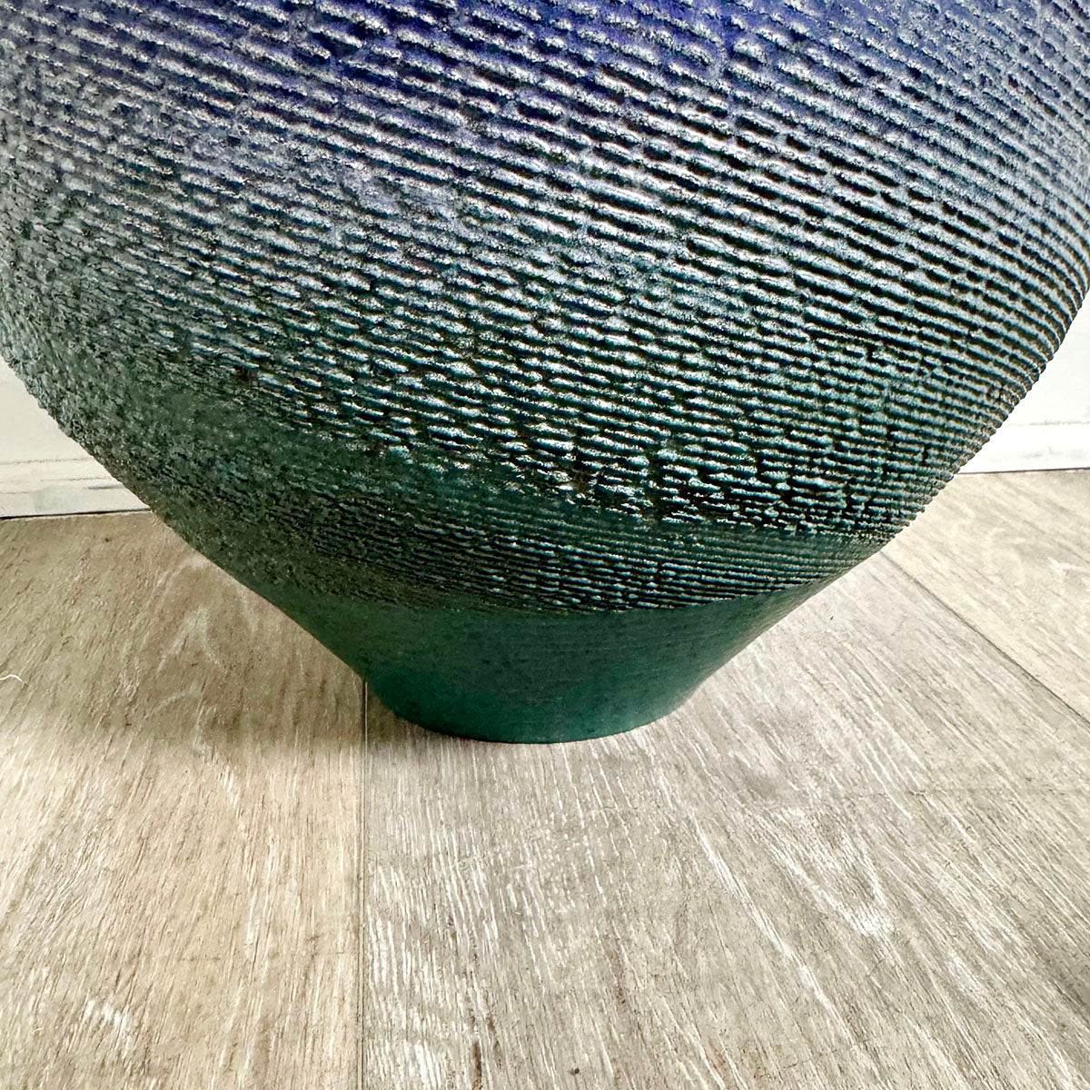 Pear Sculpture Vessel with Lid, Signed