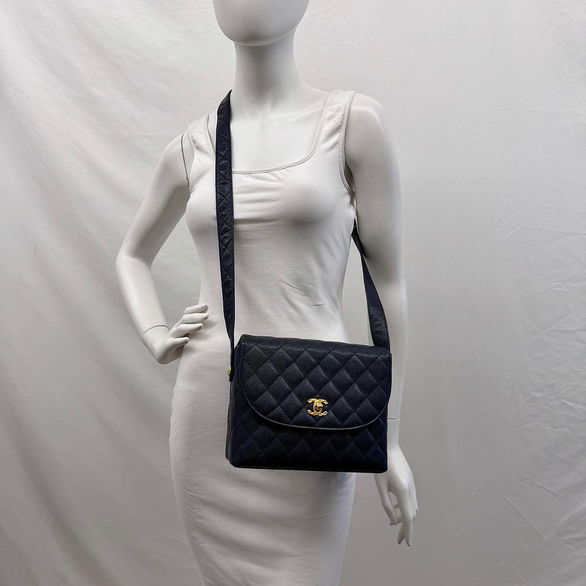 Chanel Quilted Caviar Flap Bag