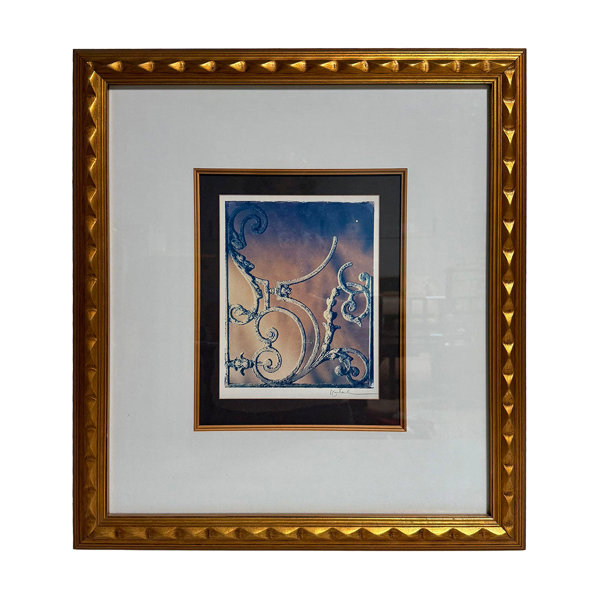 Framed Photograph of Architectural Detail signed