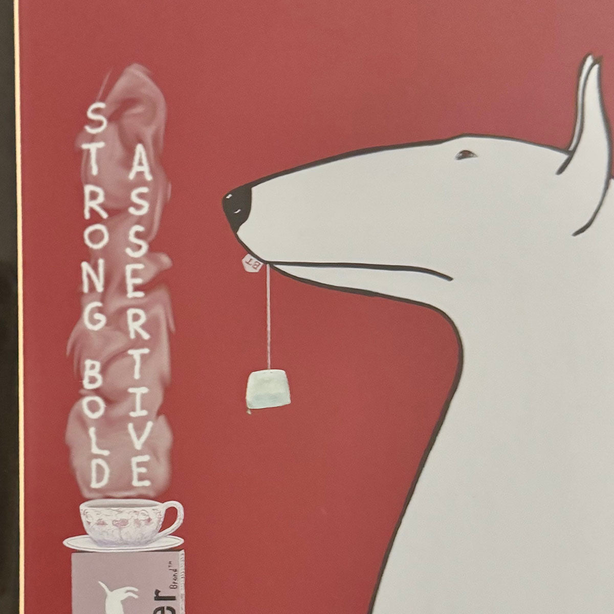 "Bull Terrier Tea Brand" Signed