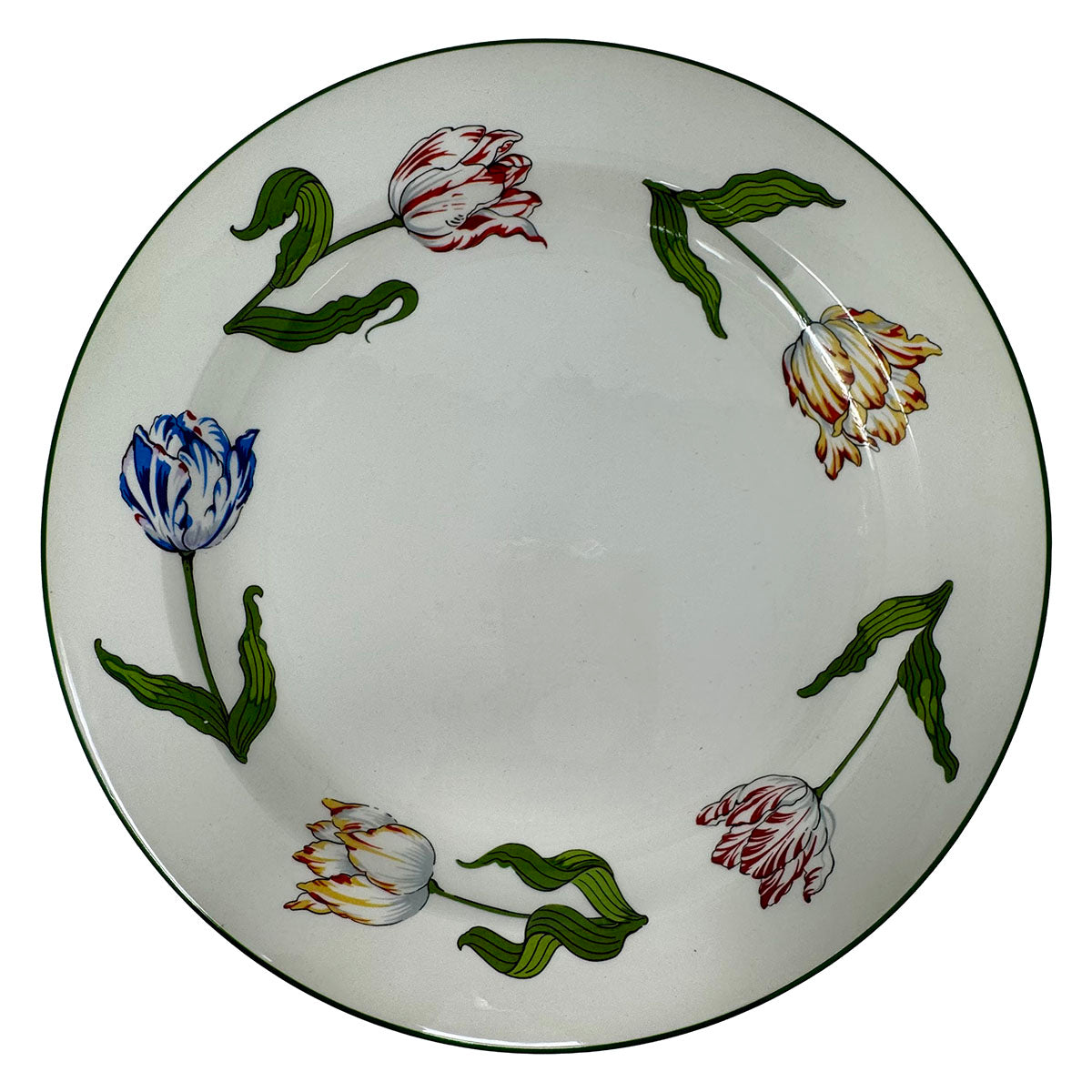 Set of 4 Tulips Luncheon Plates