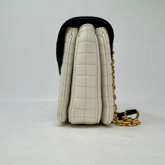 Celine Quilted C Bicolor Shoulder Bag