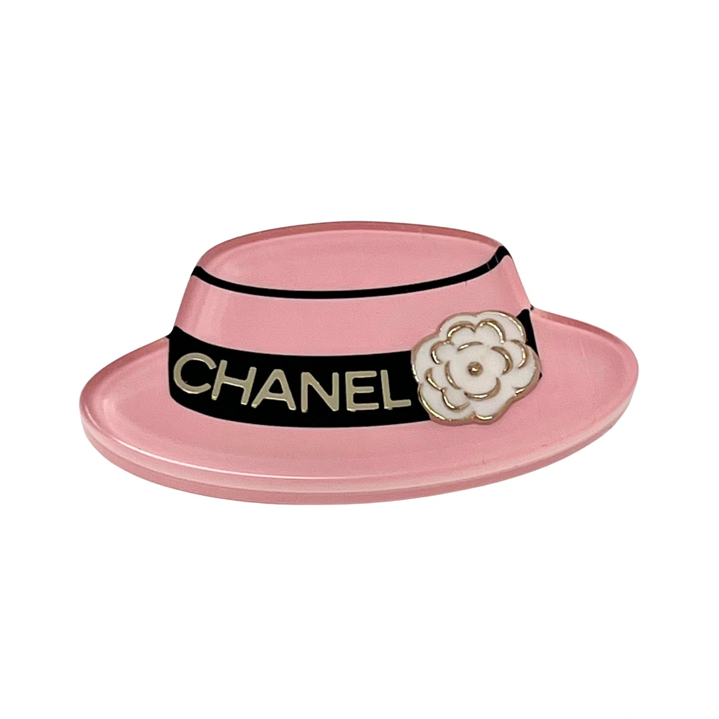 Chanel Resin Manga Hat Brooch Pin