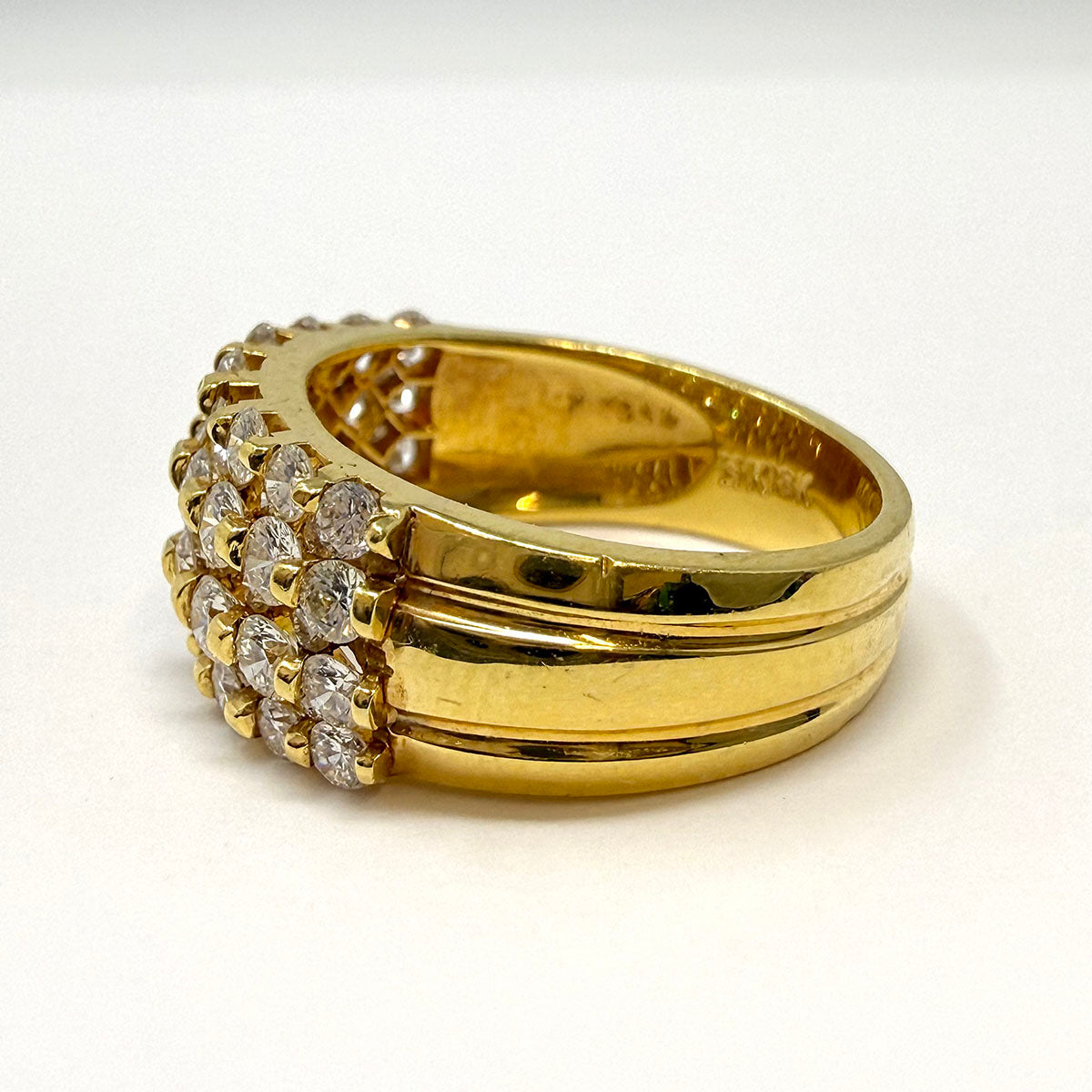 Harko 18K Gold and Diamond Band