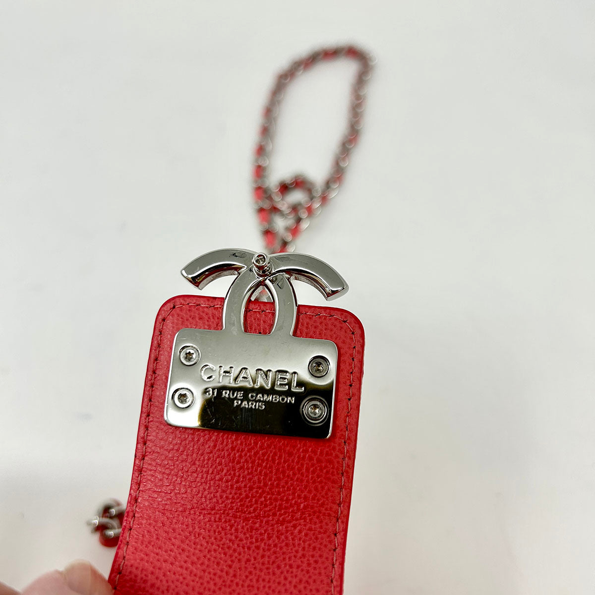 Chanel Quilted Double Zip Clutch on Chain