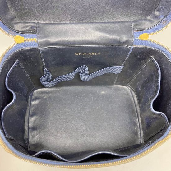 Chanel Vintage Denim CC Vanity Case