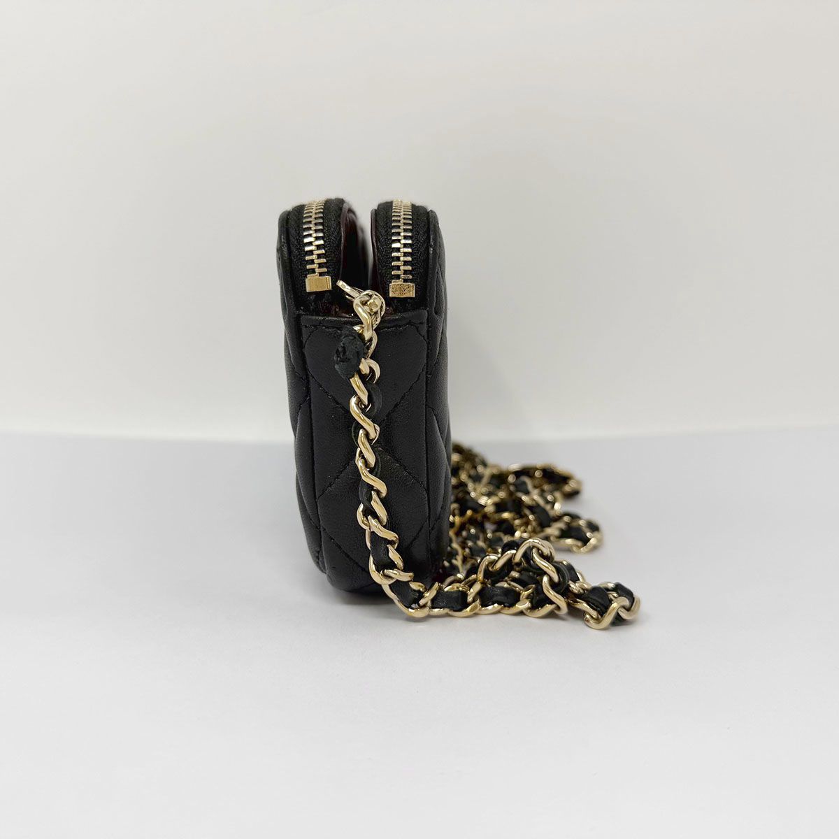 Chanel Double Zip Mini Bag on Chain