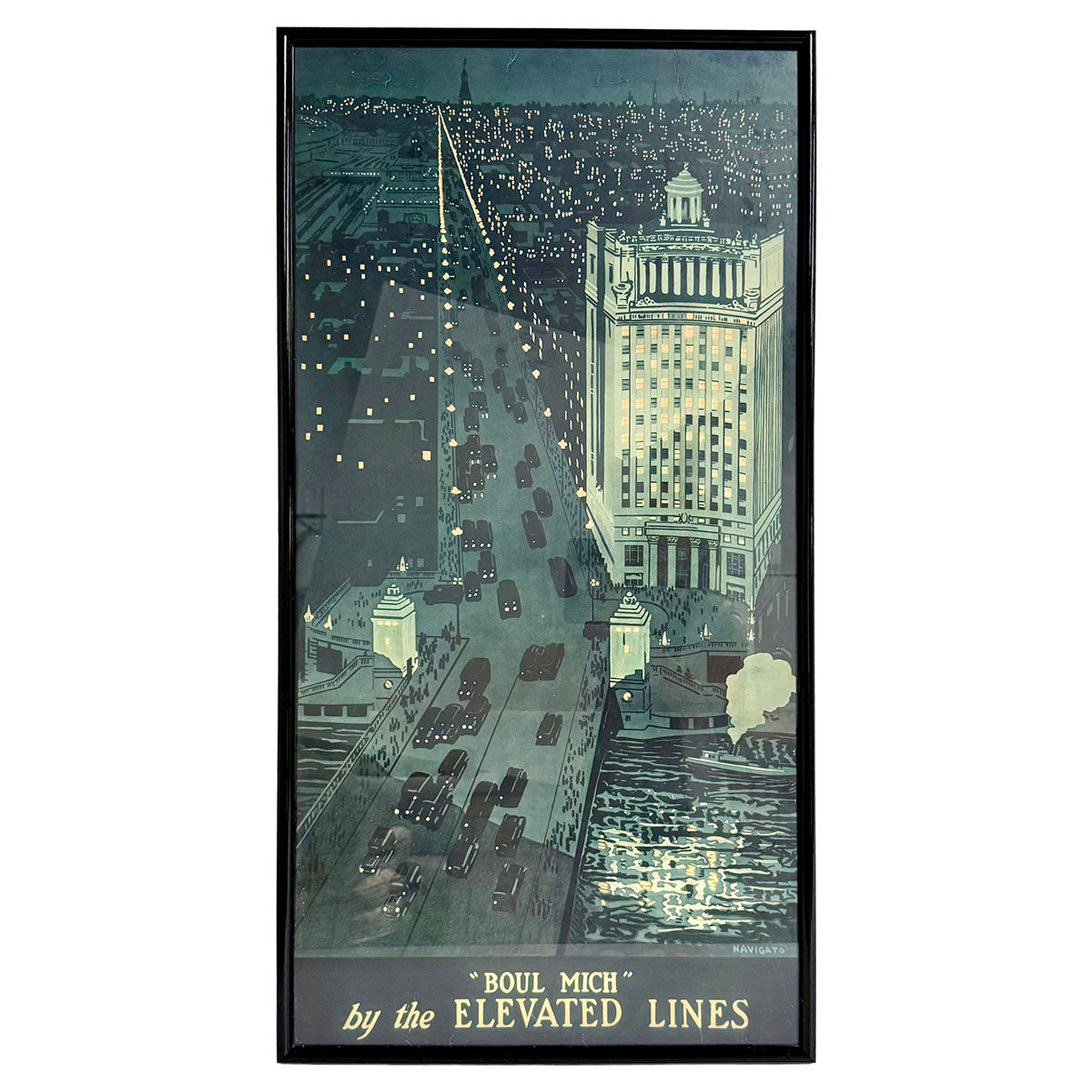Vintage Travel Poster "Boul Mich"