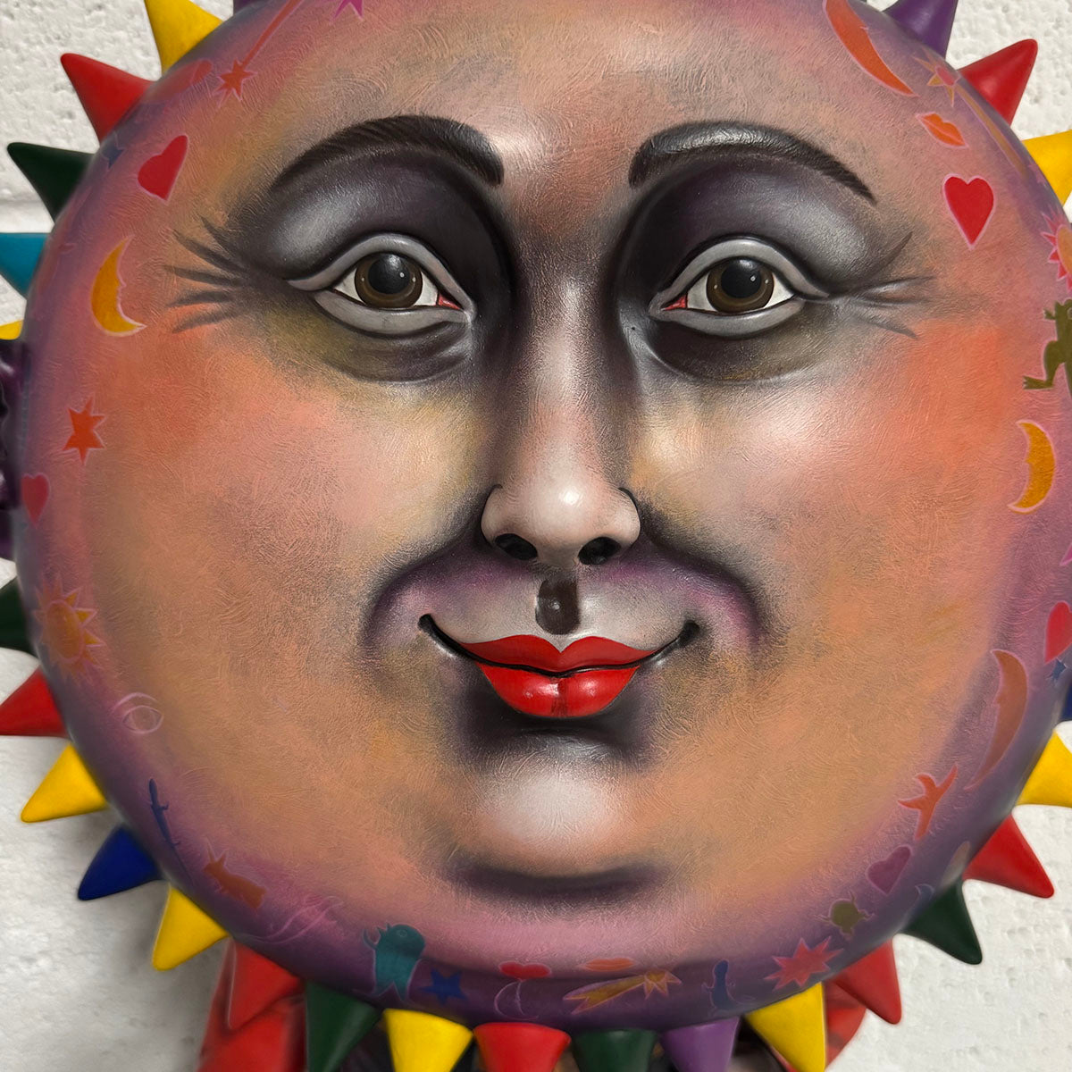 Sergio Bustamante Sun Figure Standing Sculpture