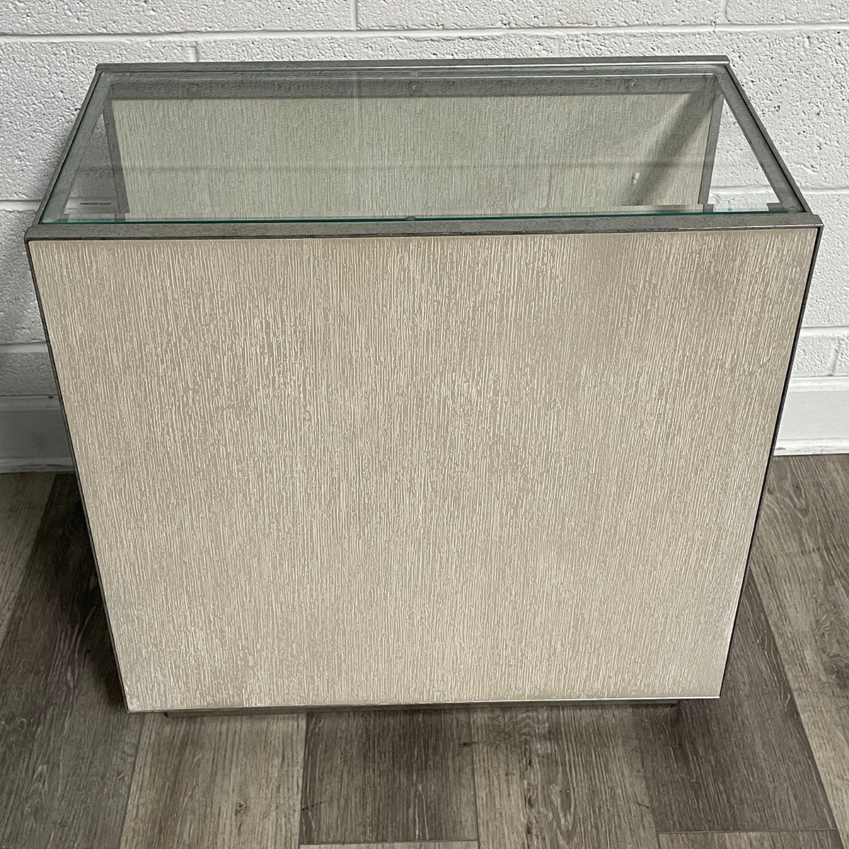 Pair of Glass-Top  End Tables