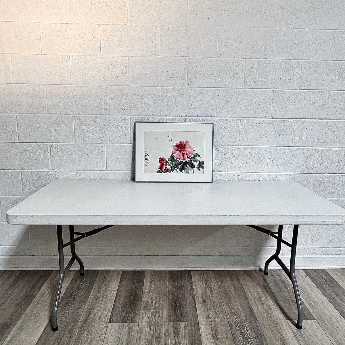 "Asian Style Flowers and Bees" Signed