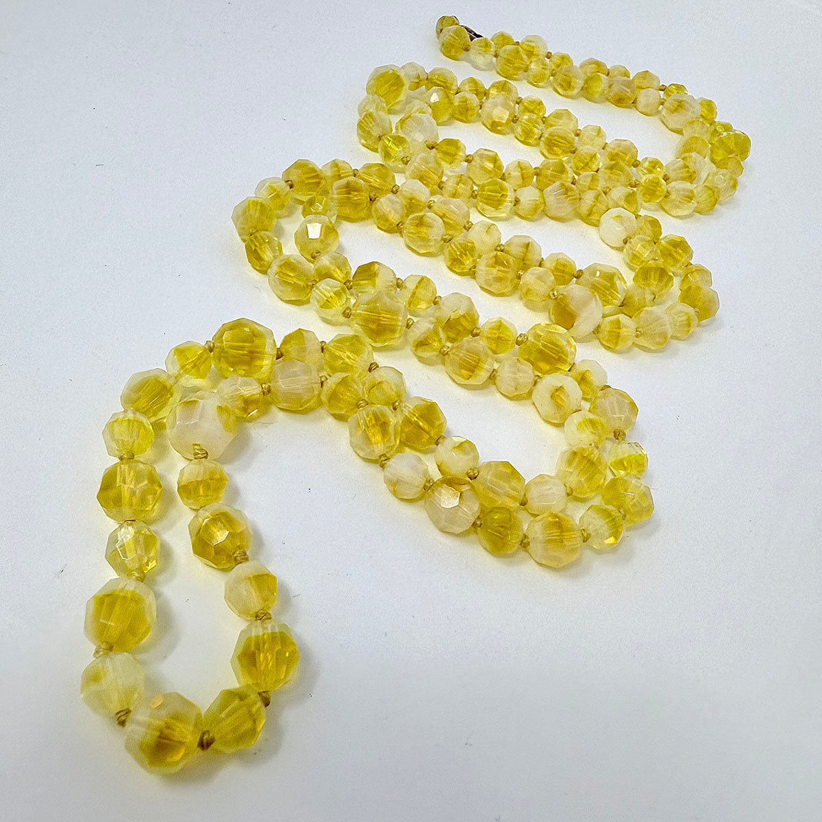 Uranium Hand Knotted Necklace