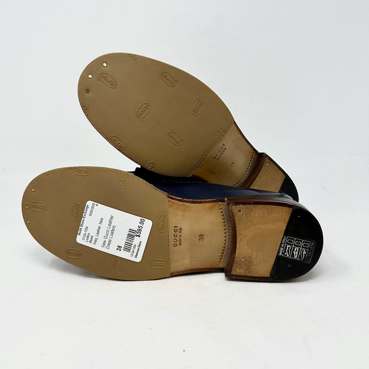 New Gucci Leather Dress Loafers
