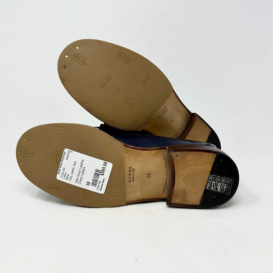 New Gucci Leather Dress Loafers