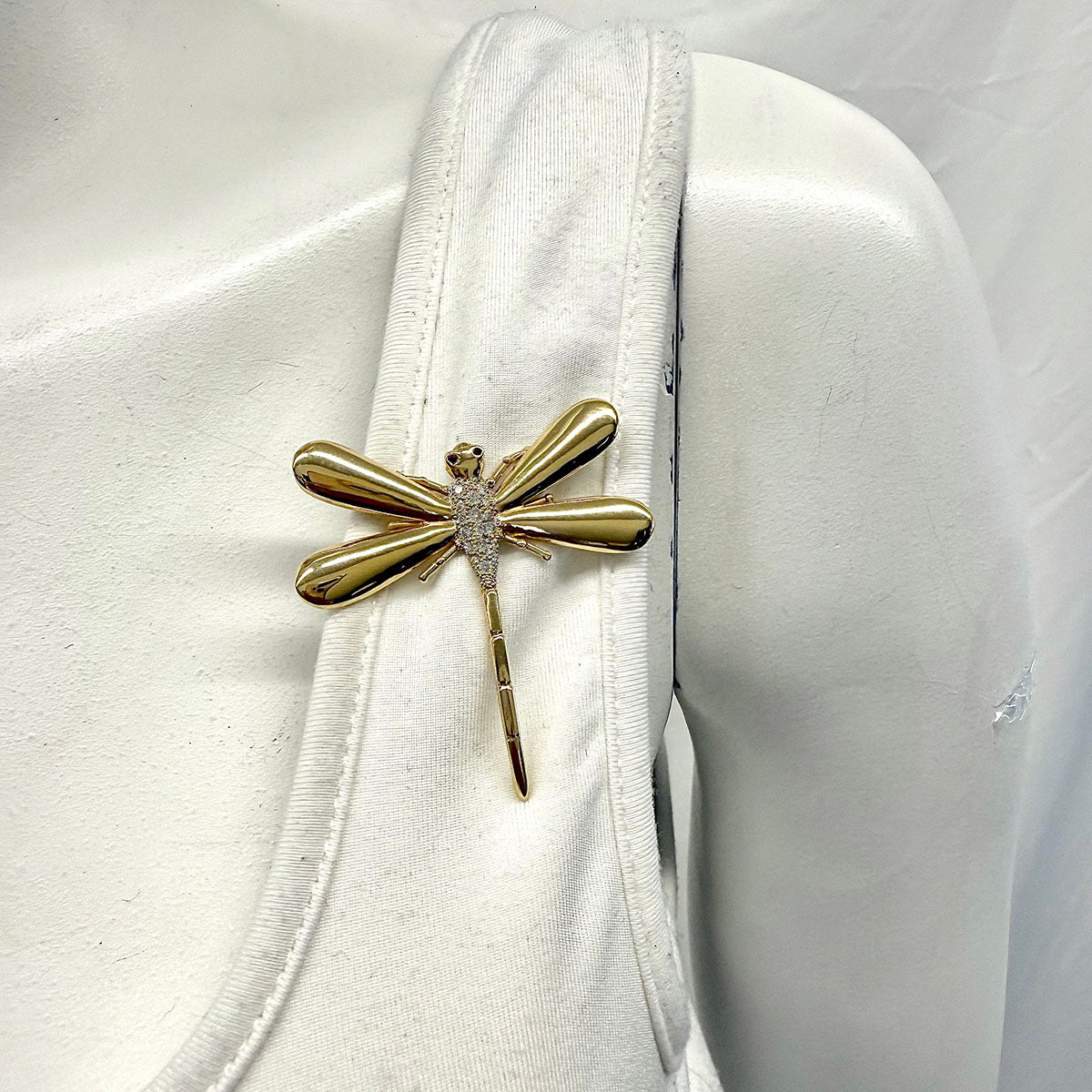 14K Dragonfly Brooch