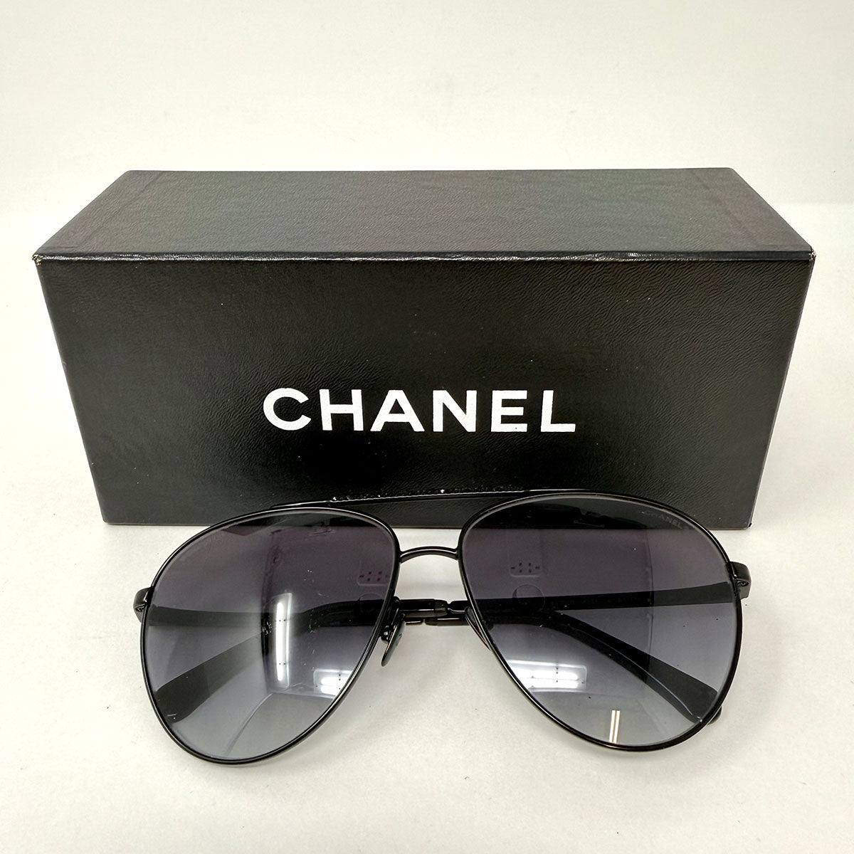 Chanel Oversized Tinted Aviator Sunglasses