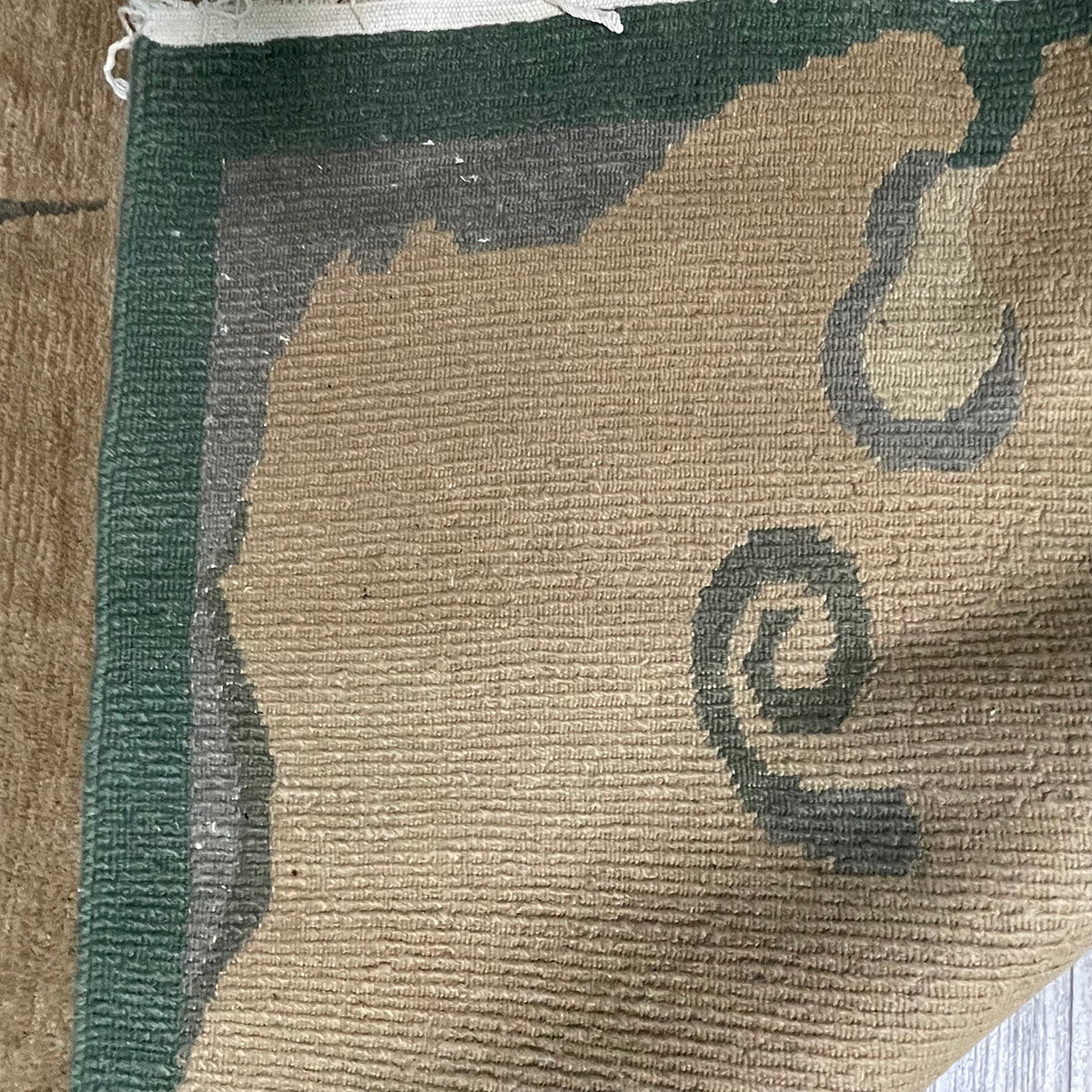 Sea Green & Brown Area Rug