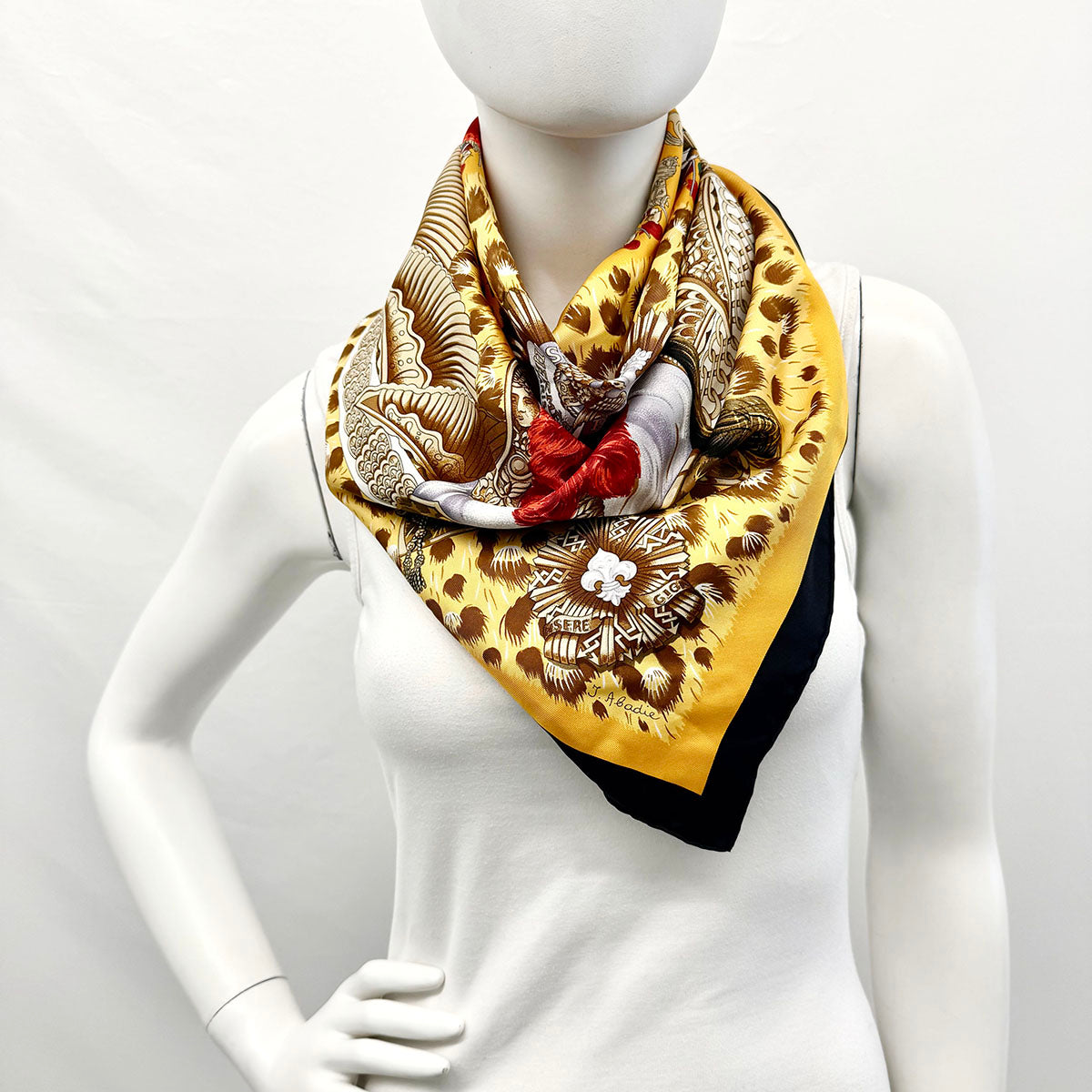 Hermes "Casques Plumets" Scarf