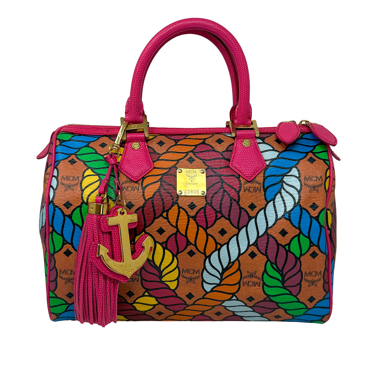 MCM X Craig Redman Visetos Handle Bag