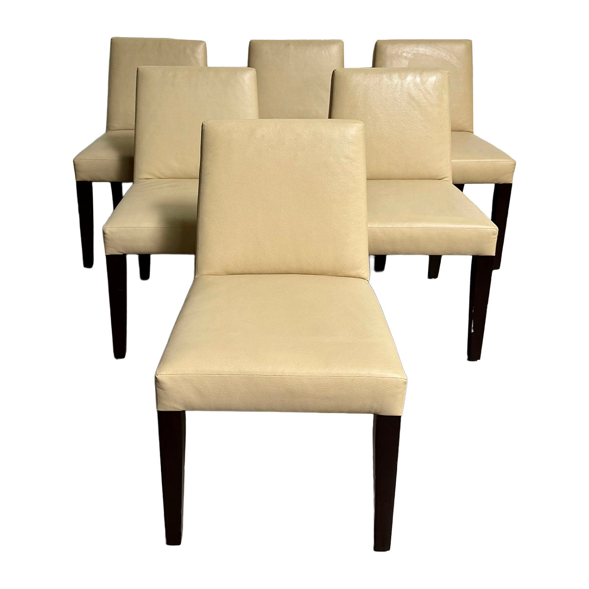Set of 6 Leather Dining Chairs