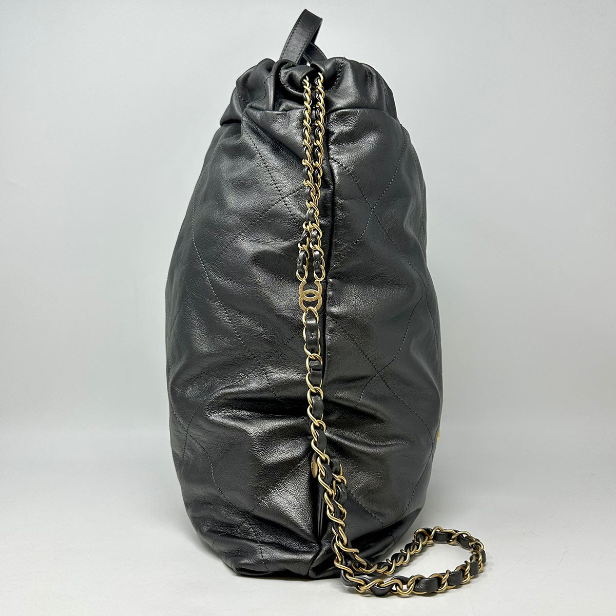 Chanel Shiny Calfskin Quilted 22 Backpack
