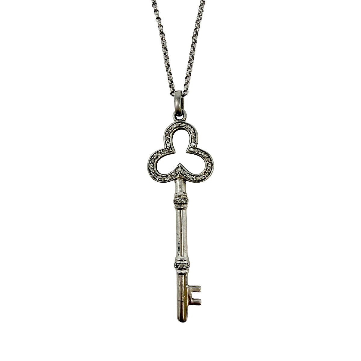 Diamond Key Pendant Necklace