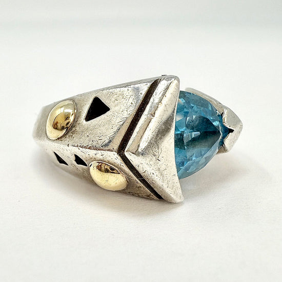 John Antencio Ring with Topaz