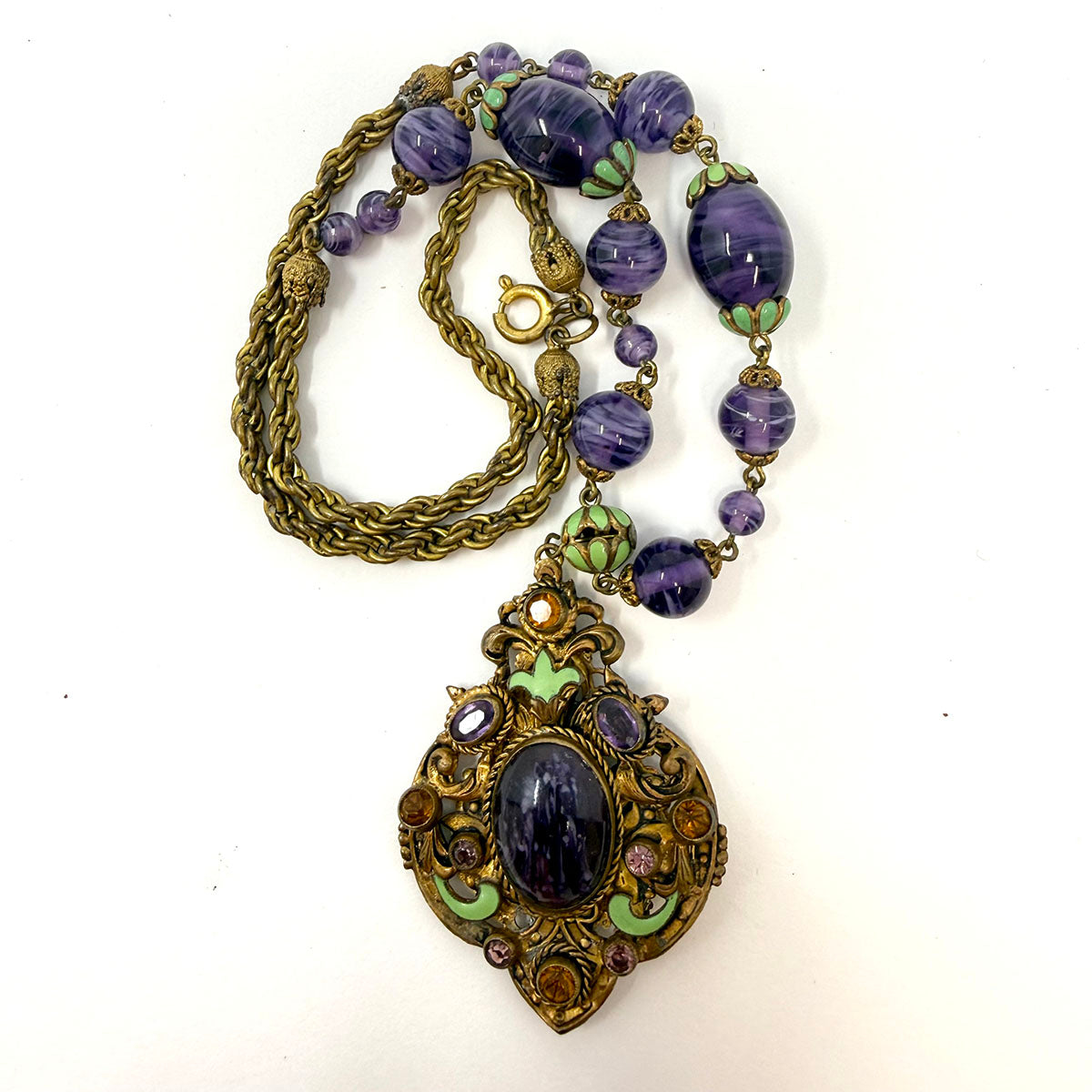 Vintage Czech Glass Necklace