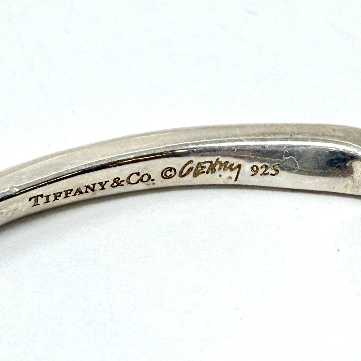 Tiffany & Co. Sterling Silver Torque Hoop Earrings