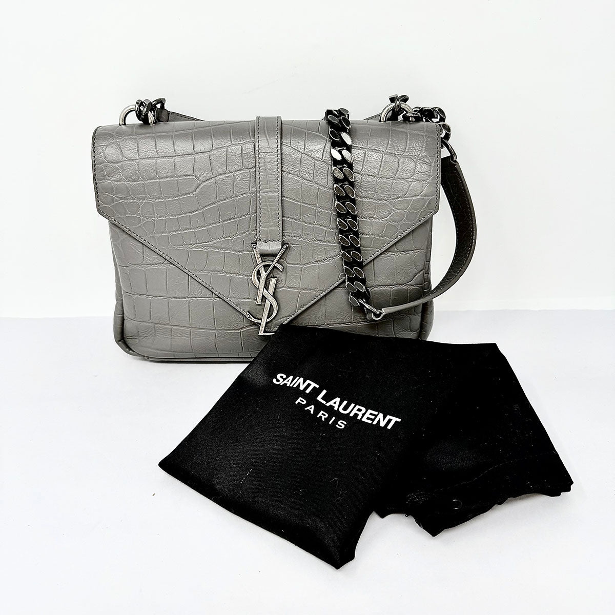 Saint Laurent Embossed Leather Crossbody