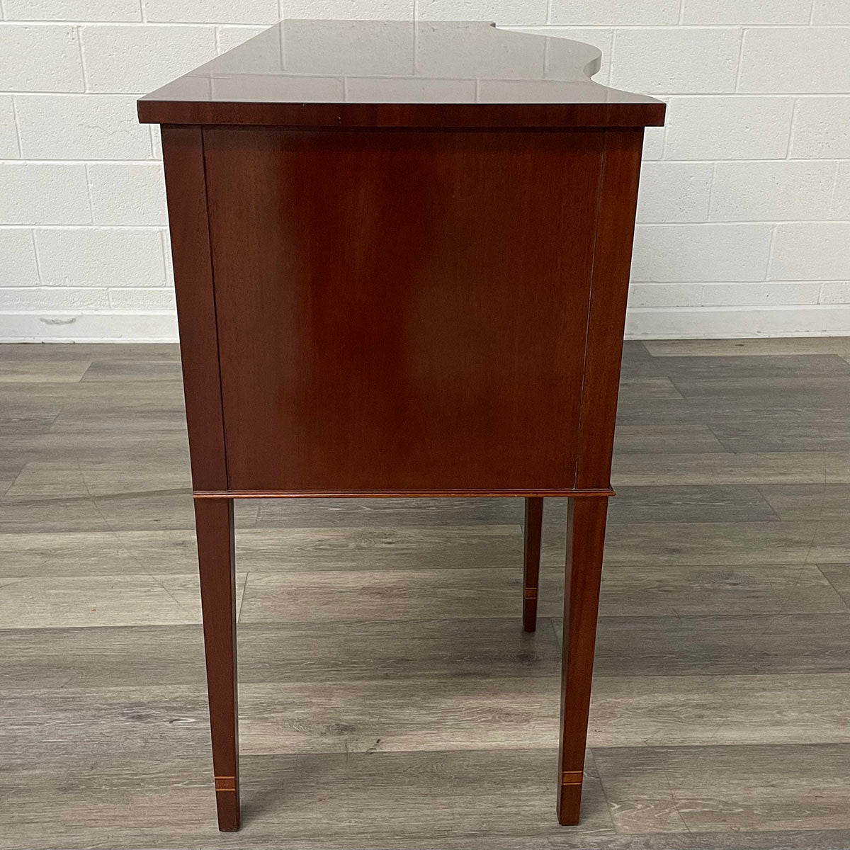 Baker Inlaid Flame Mahogany Sideboard