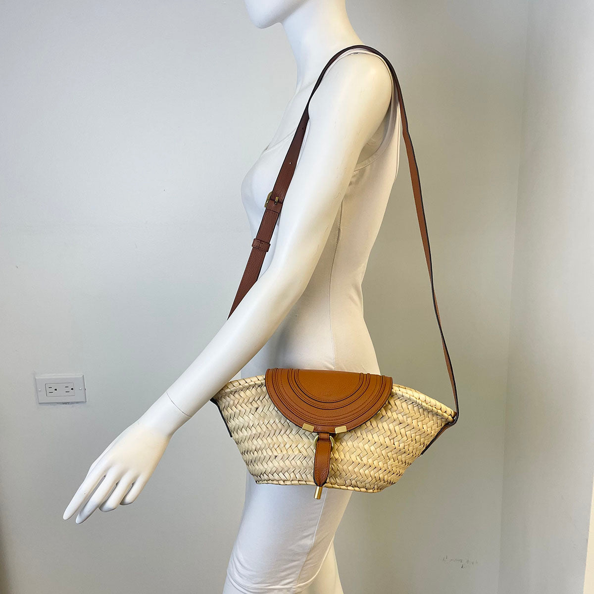 Chloe Raffia Crossbody