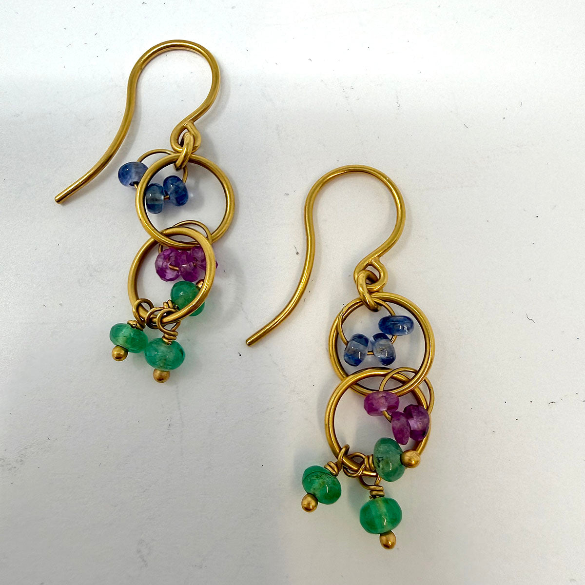 18K Gold Earrings with Pearl