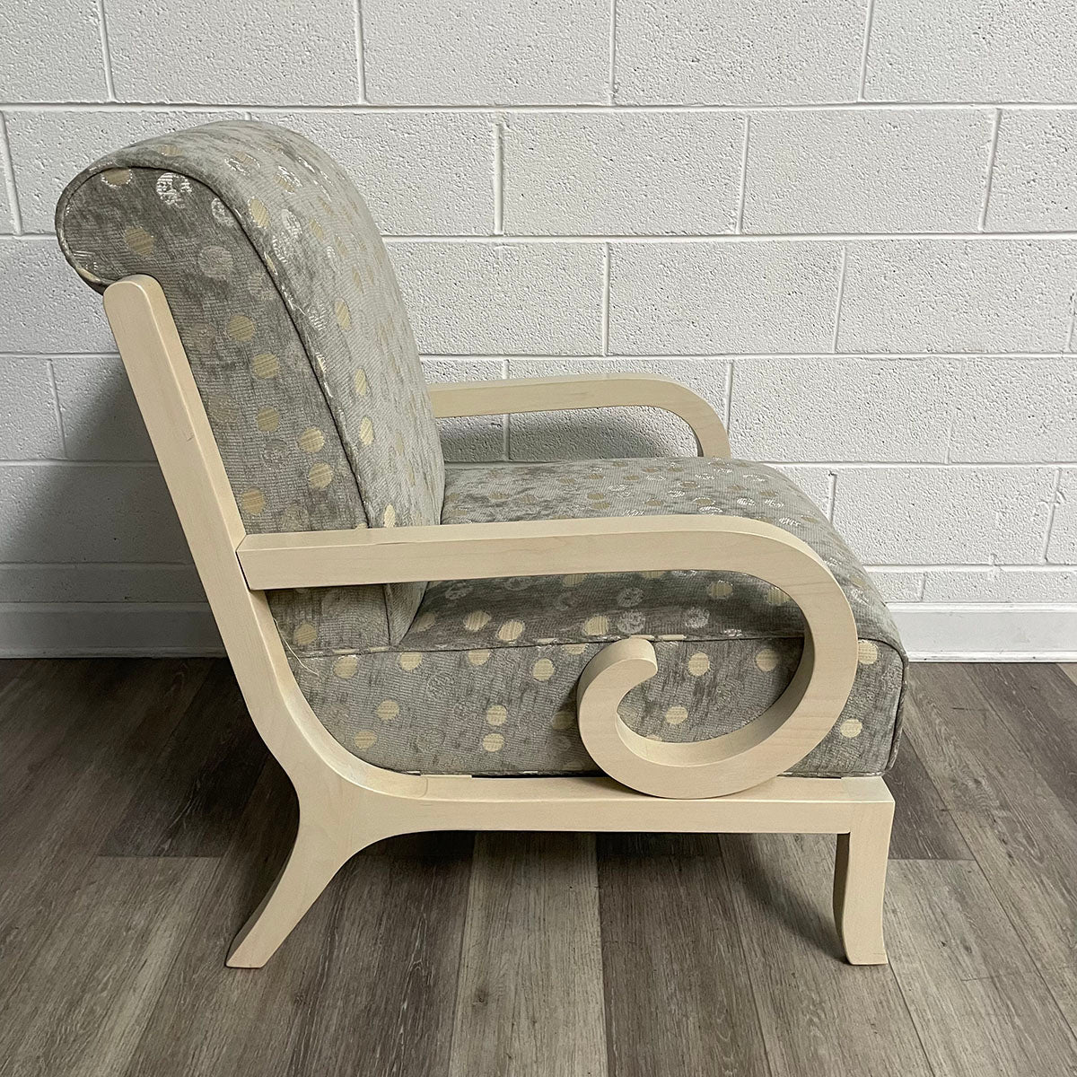 Armchair with Mathcing Ottoman