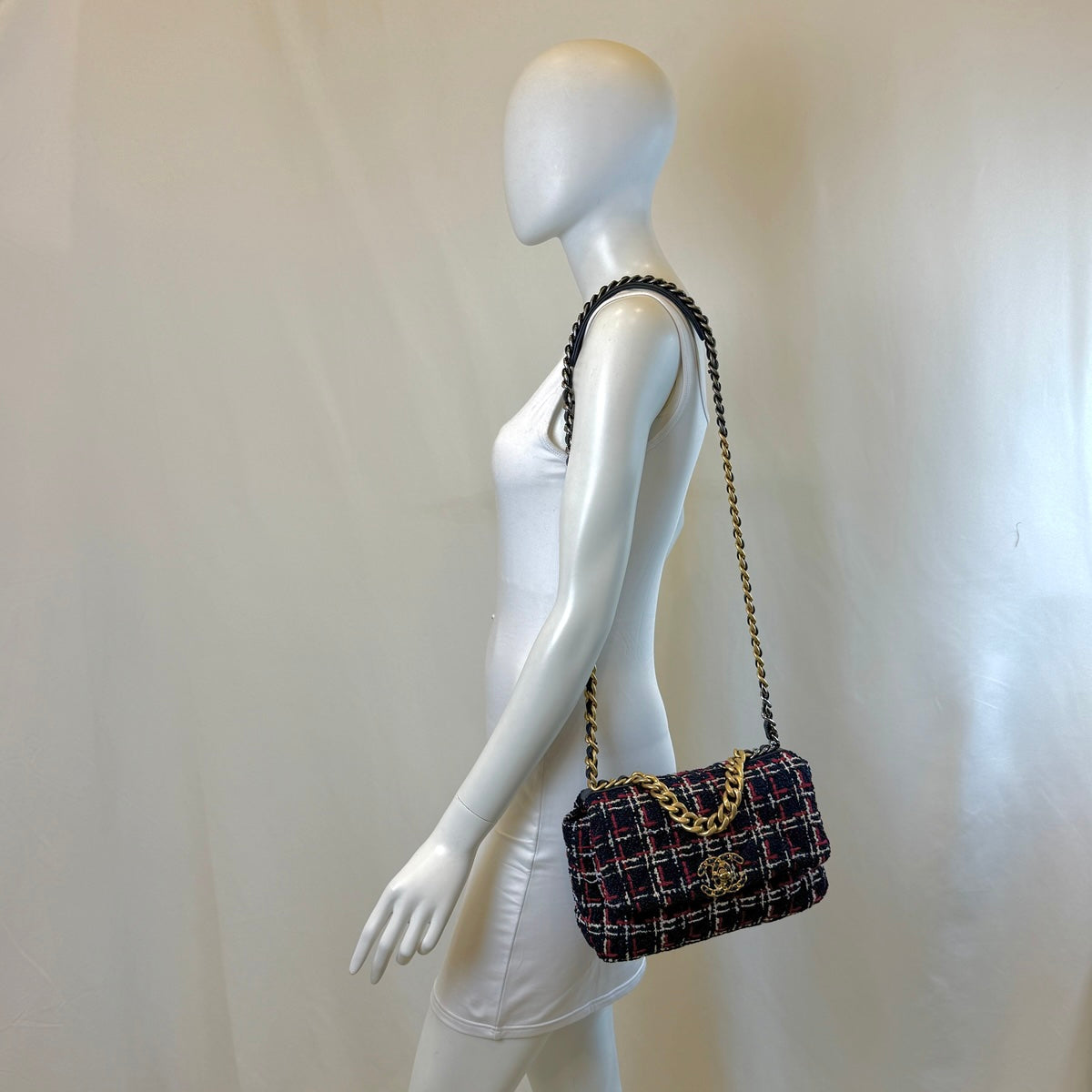 Chanel Tweed Medium 19 Shoulder Bag